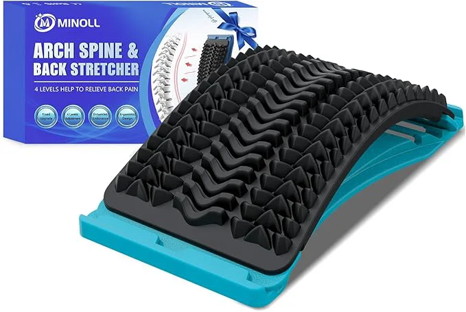 Verified MINOLL Back Stretcher for Lower Back Pain Relief Back Cracking Device Comfortable