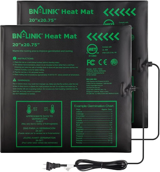 Fine BN-LINK Seedling Heat Mat Warm Hydroponic Heating Pad Waterproof 20 x 20.75 Soft