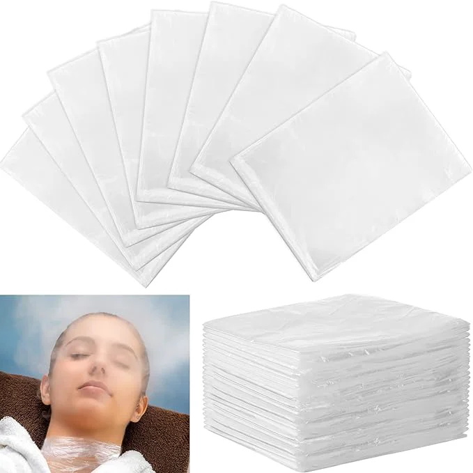 Original Mimorou 100 Pack Disposable Sauna Blanket Sauna Bag Liners Plastic Sheeting Original Design