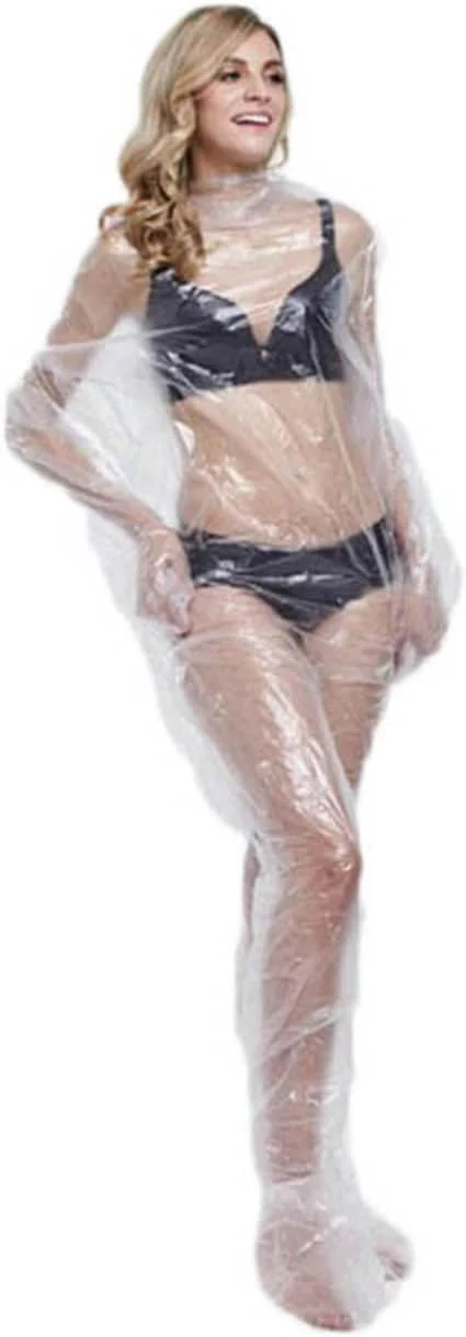 Organic ZMDREAM Disposable Plastic Body Wraps Unisex PE Sauna Bath Suit Quality