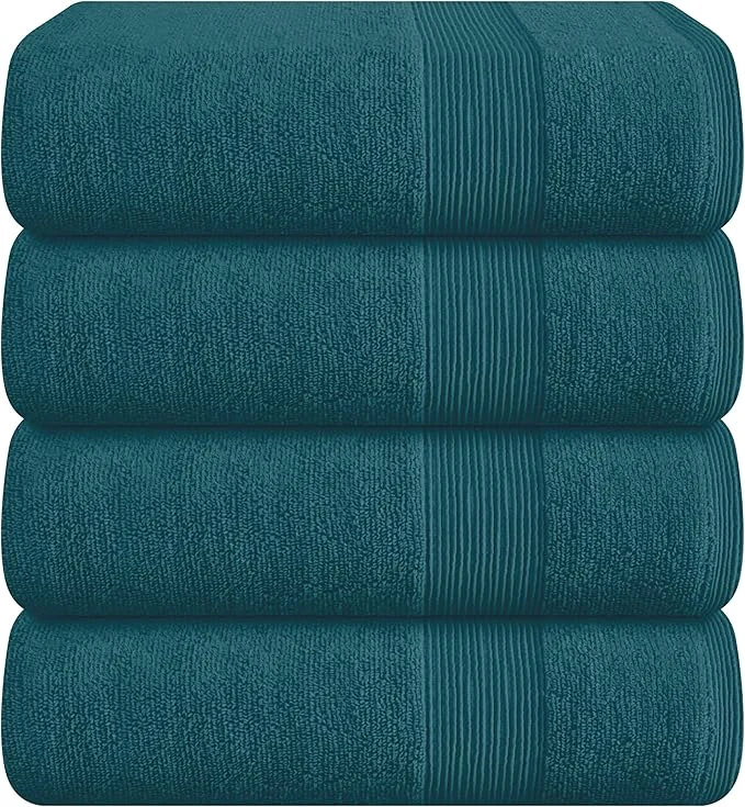 Efficient Belizzi Home 4 Pack Bath Towel Set 27×54 Ring Spun Cotton Ultra Soft Official