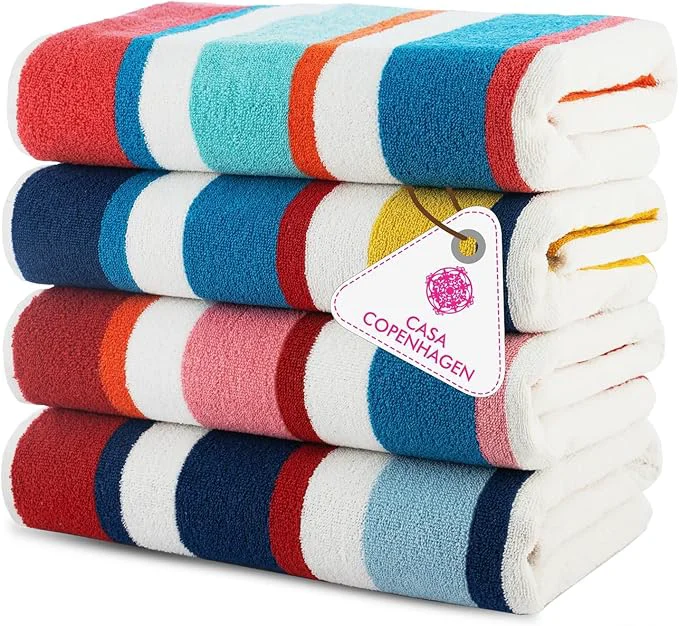 Smooth CASA COPENHAGEN Bora Bora Beach Towels Designed in Denmark Rough and Tough Enhanced