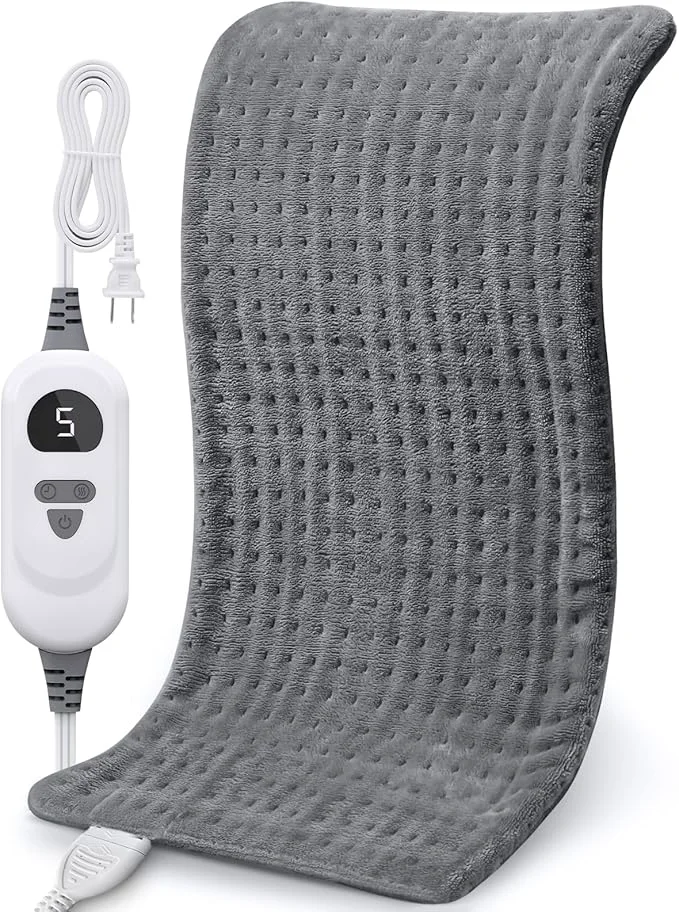 Unique NOWWISH Heating Pad for Back Period Cramps Neck and Shoulder 12×24 Inches Luxury