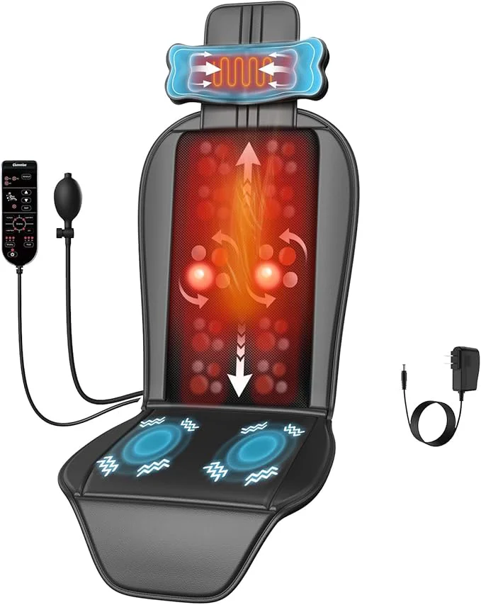 Soft Shiatsu Back Massager with Heat Massage Chair Pad Original