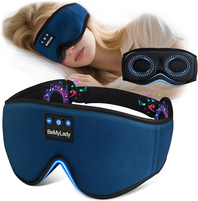 Outstanding Sleep mask Headphones Blackout 3D Zero Eye Pressure Bluetooth Sleep mask Trendy