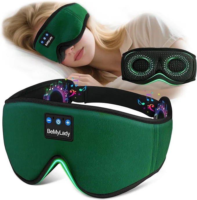 User-Friendly Sleep mask Headphones Blackout 3D Zero Eye Pressure Bluetooth Sleep mask Solid