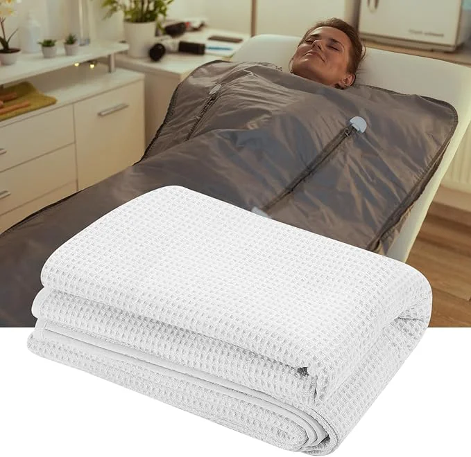 Eco-Friendly Juexica 1 Pack 70 x 30 Sauna Blanket Insert Towel Cotton Soft Waffle Classic