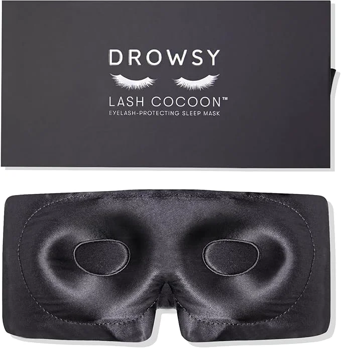 Natural DROWSY Eyelash Protecting Silk Sleep Mask Innovative