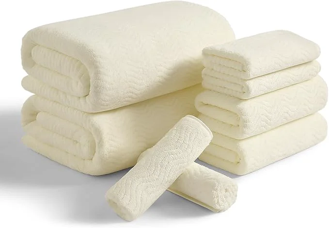 Effective 8 Piece Bath Towel Set 2 Oversized Large Bath Sheet 2 Hand Towels 4 Exceptional
