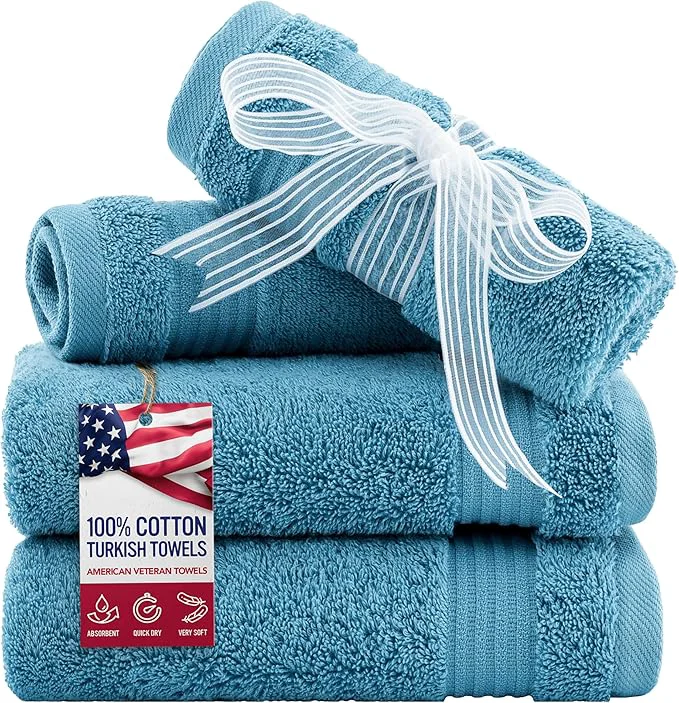 Professional American Veteran Towel Cotton Turkish Washcloths Original Design