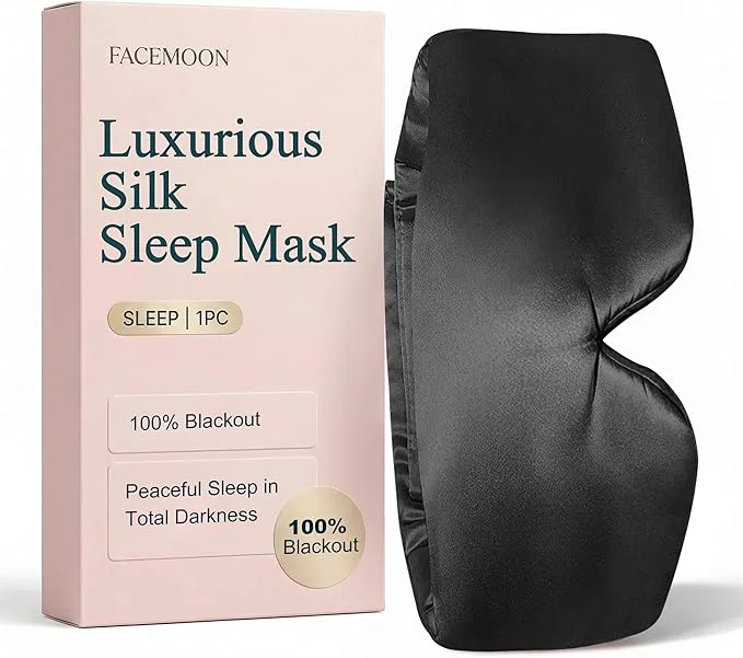 Authentic Silk Sleep Mask for Side Sleepers Eye Mask for Sleeping Women Men Original