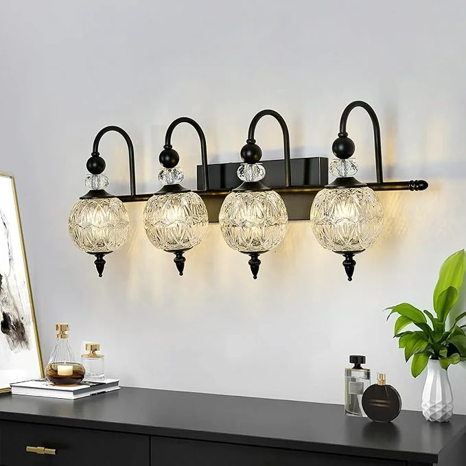 Original Design Piepooye Vintage Bathroom Light Fixtures Black Vanity Light High-Grade