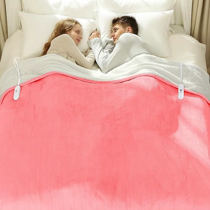 Exceptional Queen Heated Blanket 84 x 90 Natural
