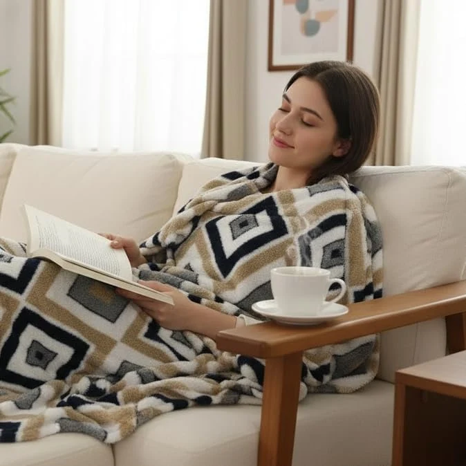 High-End Electric Heated Blanket Throw Size 50 x 60 Superior