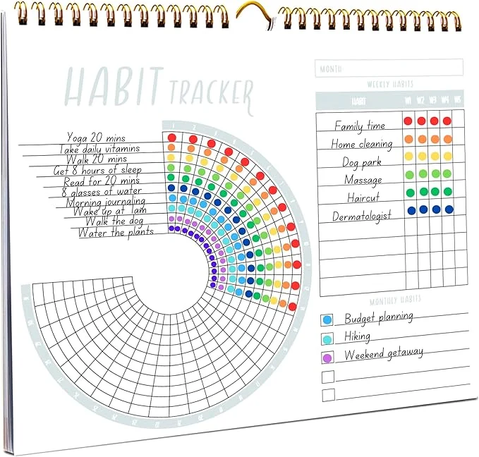 Soft Lamare 2026 Habit Tracker Calendar – Premium Daily Habit Tracker Journal and Solid