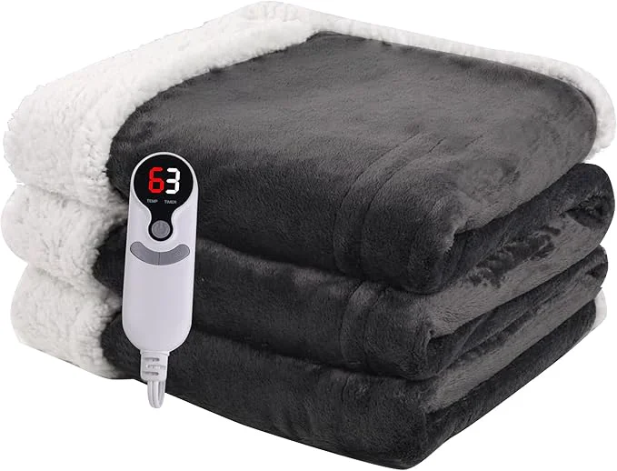 Smart Heated Blanket Electric Throw Size 50”x60” Dependable