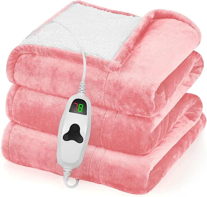 Certified greenoak Heated Blanket Electric Throw 50 X60 Heating Blanket Lightweight