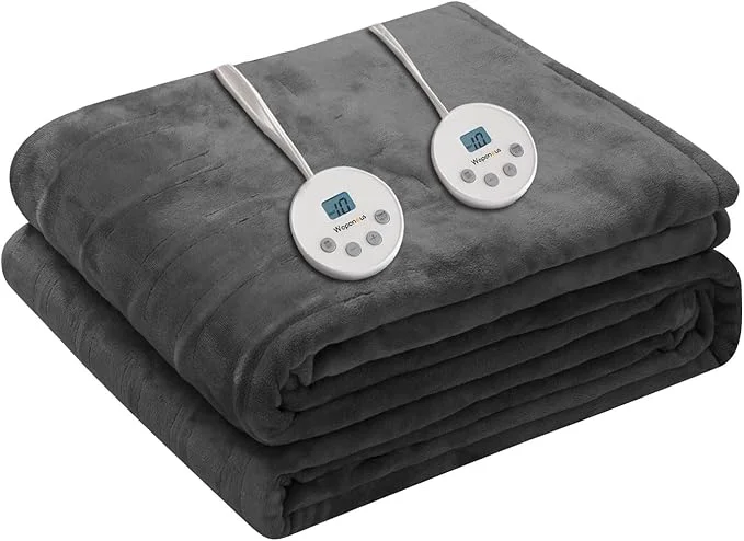 Organic Wapaneus Heated Blanket Electric King Size 90 x100 -Dual Control Refined