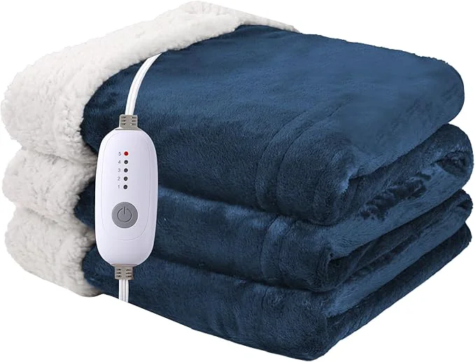Easy-to-Use Heated Blanket Electric Blanket Full Size 72”x84” Superior