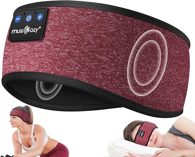 Verified MUSICOZY Sleep Headphones Wireless Bluetooth 5.4 Headband Music Sports Healthy