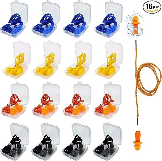 Selected Ear Plugs for Sleeping Noise Canceling 16 Pairs Reusable Ear Plugs Soft Original Design