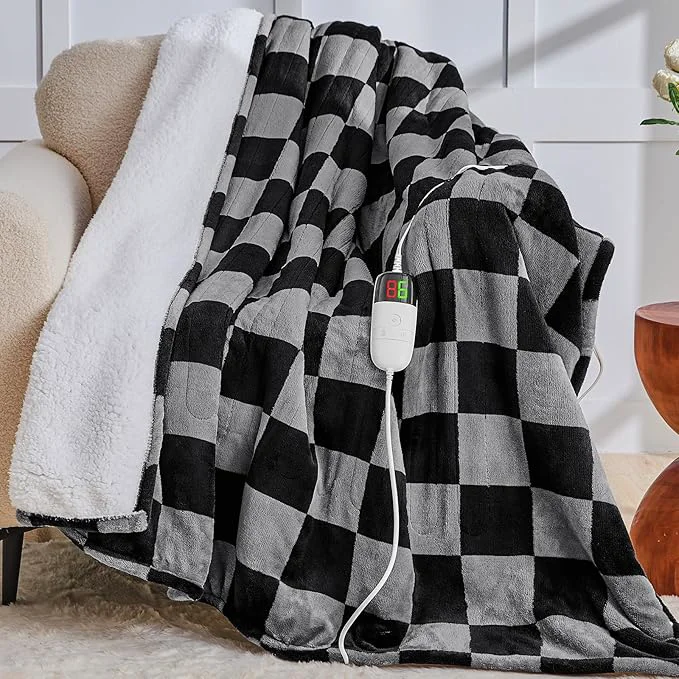 Natural Heated Electric Blanket Throw 50X60 Heating Blanket Luxury