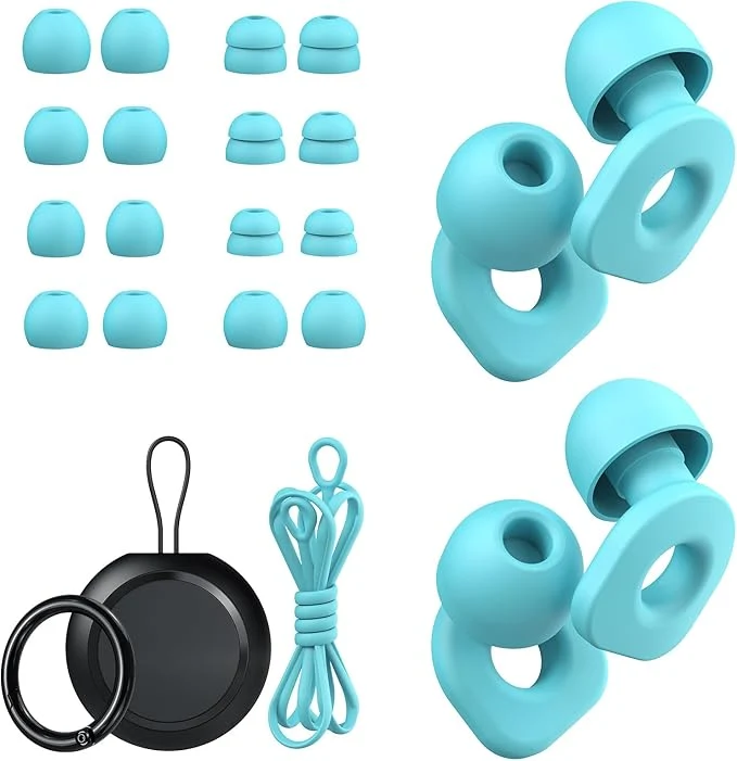 Environmentally Friendly 2 Pairs of Earplugs for Sleeping Reusable Hearing Protection Ear Plugs Smart