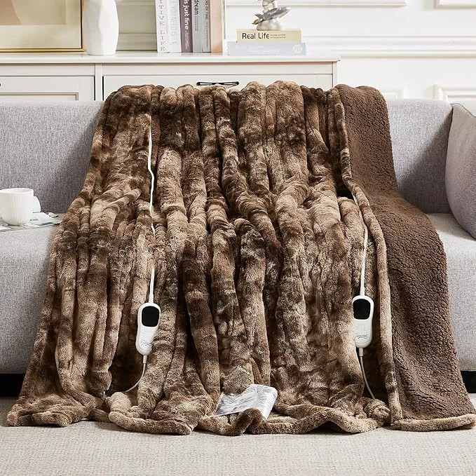 Long-Lasting Homemate Electric Heated Blanket Queen Size Comfortable