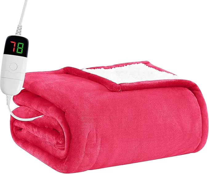 Professional BOMOVA Heated Electric Throw Blanket Powerful