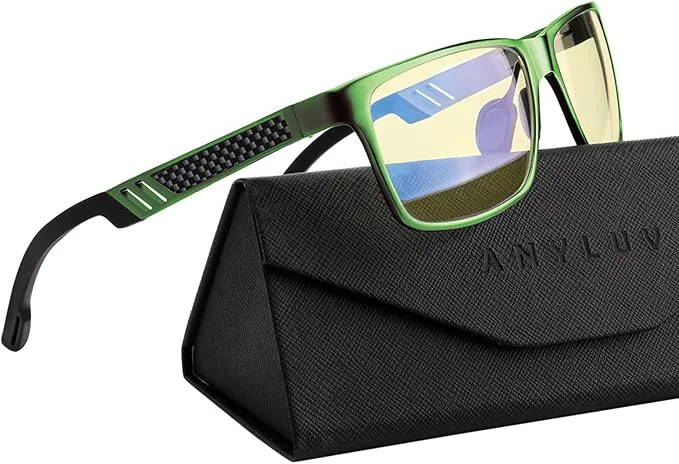 High-Quality ANYLUV Blue Light Blocking Glasses Men Computer Gaming Glasses Lightweight Enhanced
