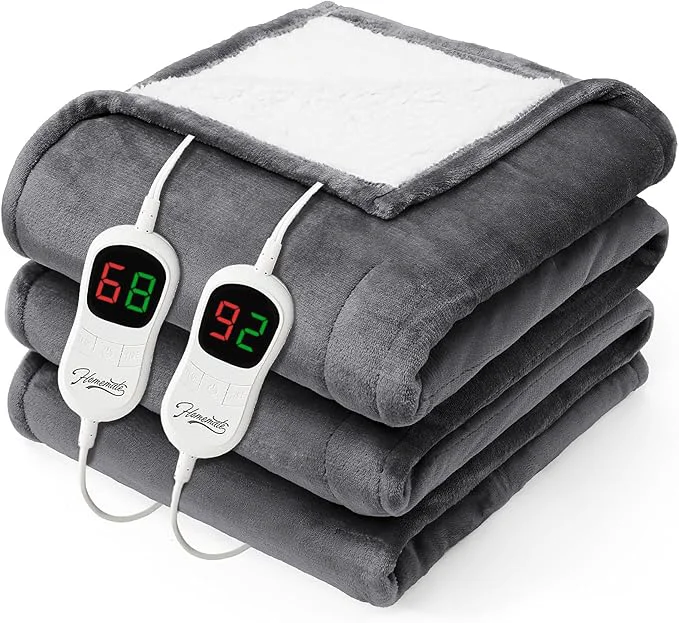 Powerful Homemate Heated Electric Blanket Queen Size Versatile