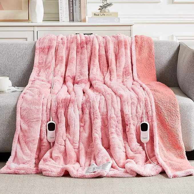 Efficient Homemate Electric Heated Blanket Queen Size High-Grade
