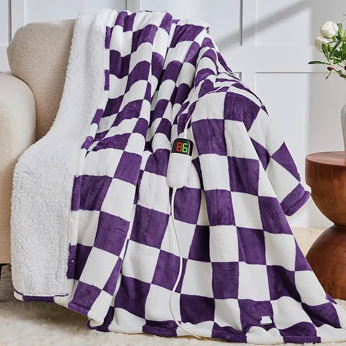 Easy-to-Use Heated Electric Blanket Throw 50X60 Heating Blanket Luxury