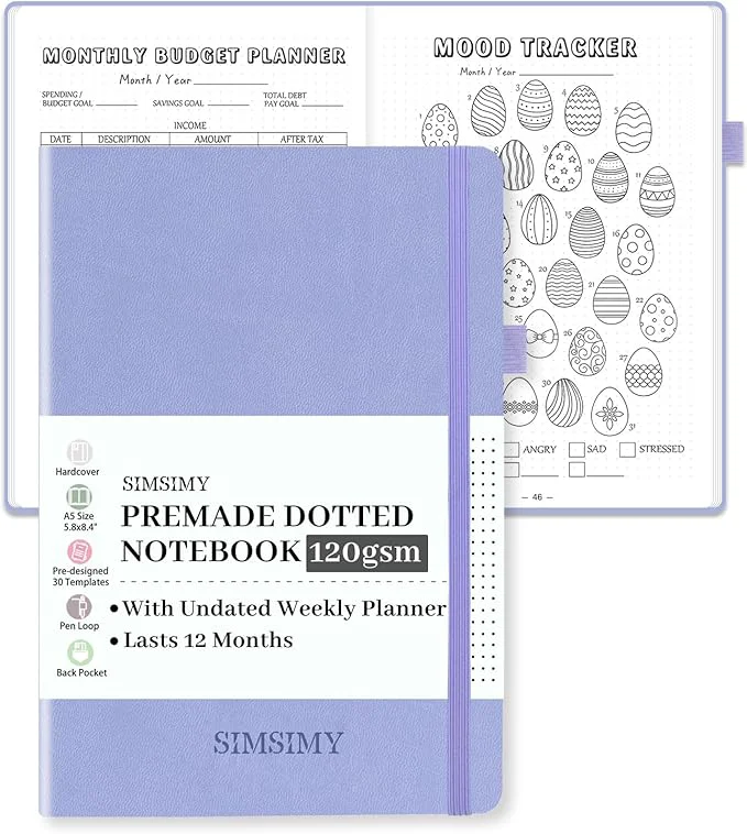 Classic Premade Dotted Journal Notebook Modern