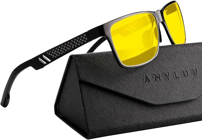 Stylish ANYLUV Blue Light Blocking Glasses Men Computer Gaming Glasses Lightweight User-Friendly