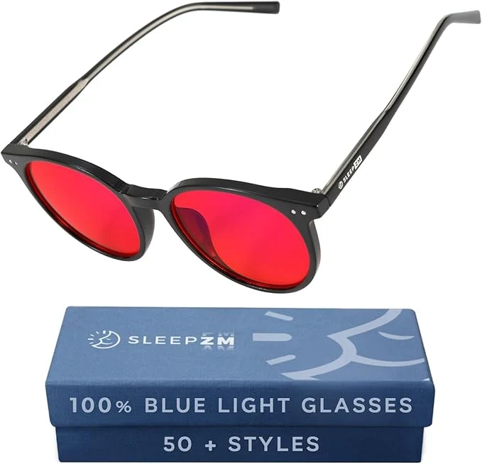 Long-Lasting Sleep ZM Blue Light Blocking Light Sensitivity Glasses Secure