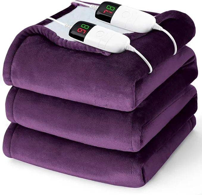Natural Heated Electric Blanket Queen Size Optimized