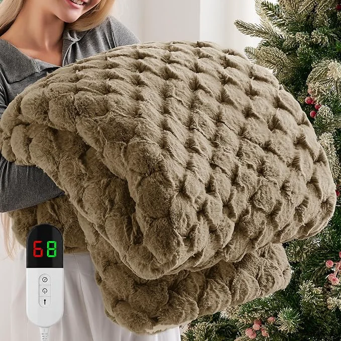 Official Homemate Electric Heated Throw Blanket Powerful