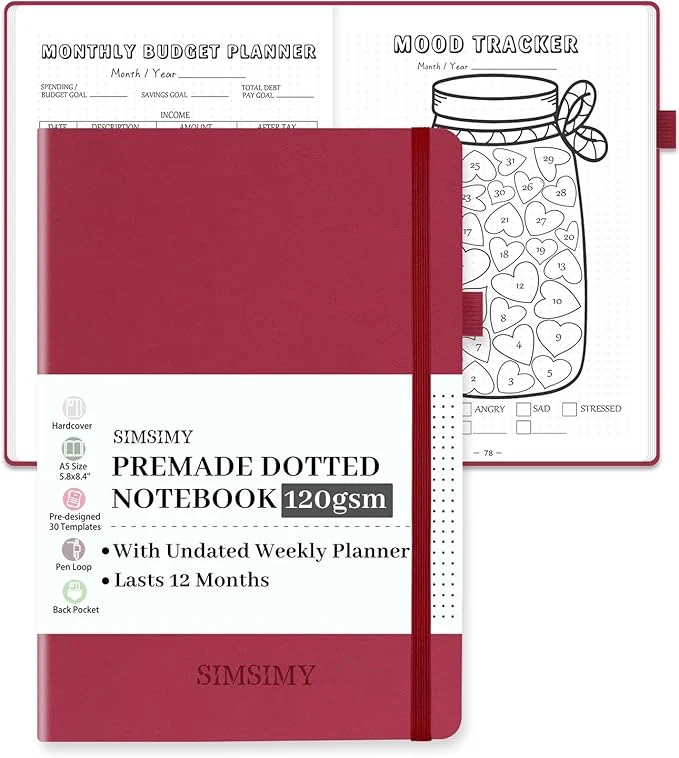 Relaxed Premade Dotted Journal Notebook Trusted