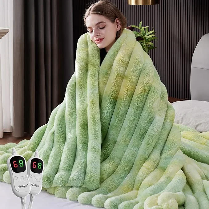 High-Quality Heated Throw Blanket Faux Fur Cozy Heating Blanket Recyclable