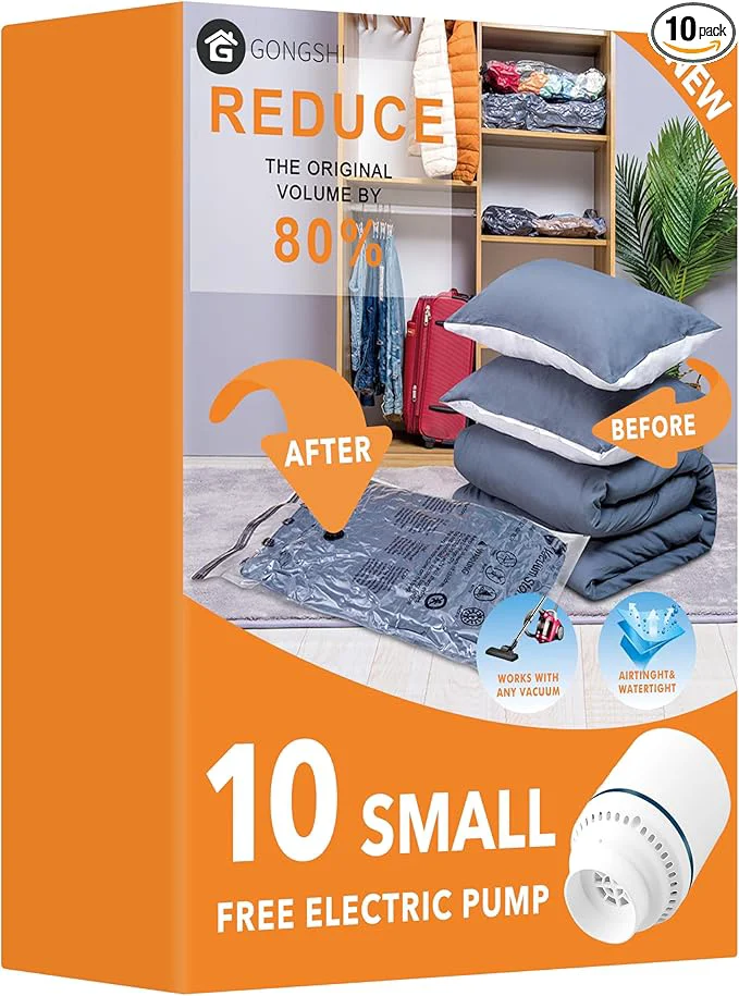 Original GONGSHI Vacuum Seal Bags for Clothing Travel Home Storage Travel Vacuum Bags Advanced