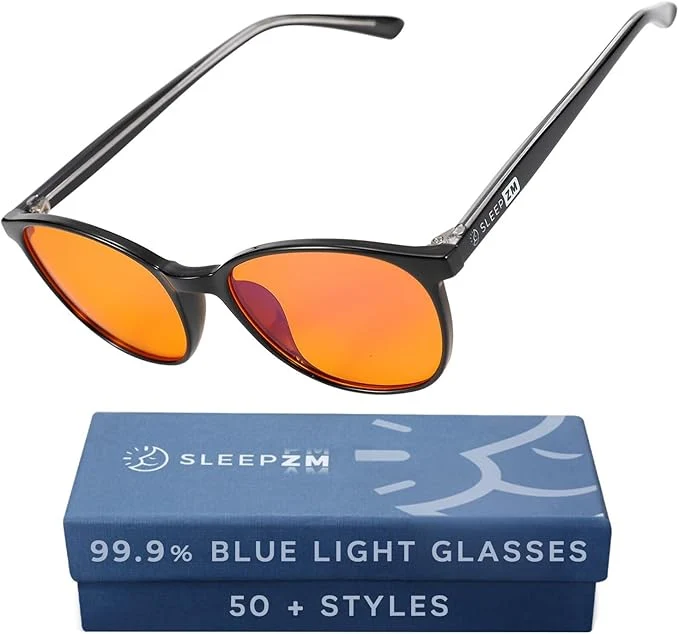 Clean Sleep ZM Blue Light Blocking Light Sensitivity Glasses Innovative
