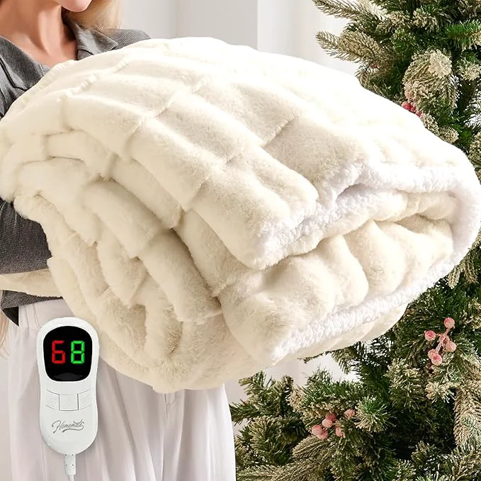 Elite Homemate Electric Heated Throw Blanket World-Class