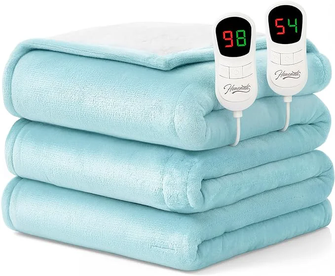 Easy-to-Use Homemate Electric Heated Blanket Queen Size Authentic