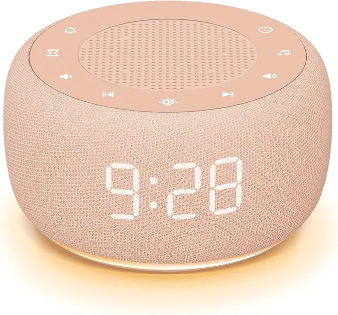 Authentic Buffbee Sound Machine Alarm Clock 2-in-1 0- Clock Face Brightness Expertly Made