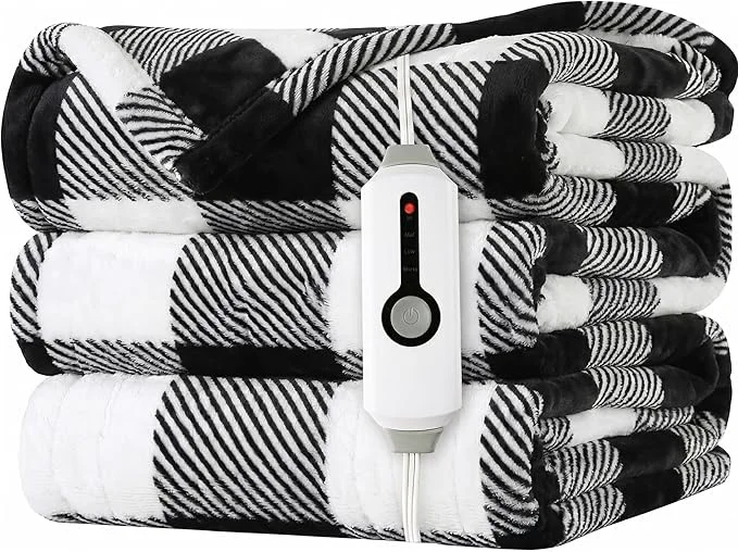Verified LaffyLo Electric Heated Blanket Throw Size Sustainable