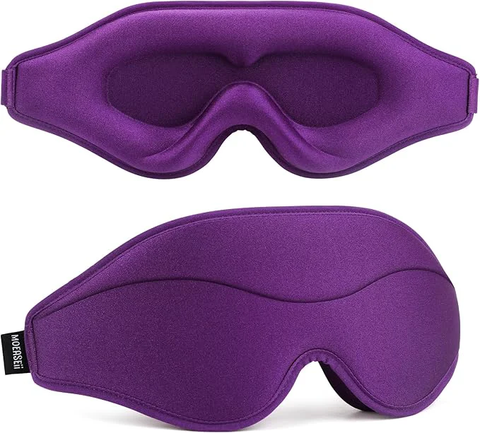 Enhanced Sleep Mask – Total Blackout 3D Sleeping Mask Super Lightweight Silky Soft Premium Material