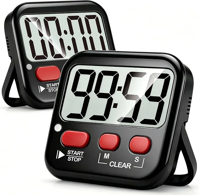 Lightweight Antonki 2 Pack Digital Timer for Kids Magnetic Countdown Kitchen Timers for Top-Quality