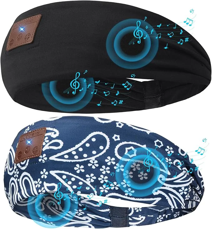 Green 2-Pack Sleeping Headphones Upgraded Bluetooth Headband Classic