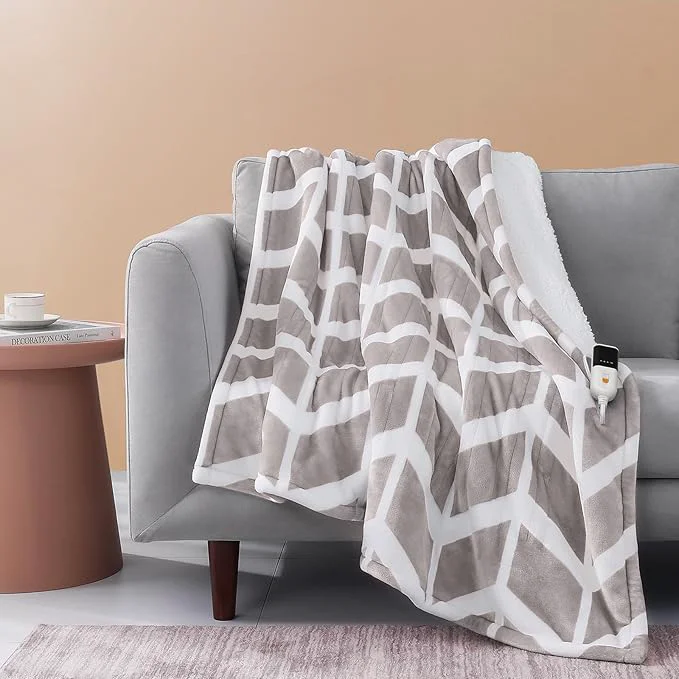 Top-Quality VENTIMI Electric Blanket Heated Throw Fast Heating Blankets Reusable